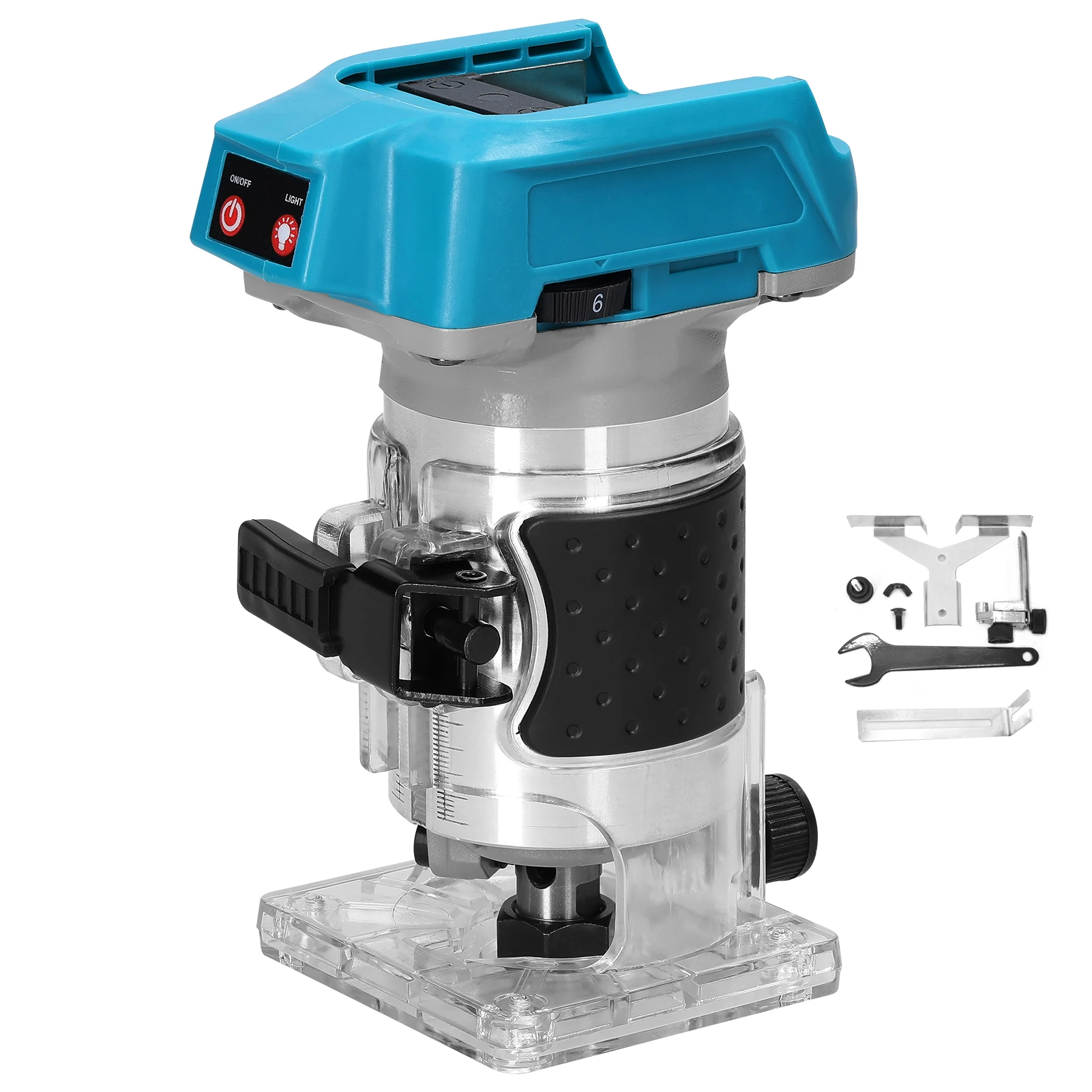 18000rpm Electric Trimming Milling Engraving Slotting Machine Speed Adjustable Brushless Wood Router Multifunctional Woodworking
