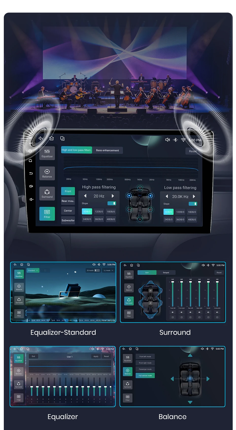 Junsun Android 15 Intelligente Autosysteme für Toyota Land Cruiser Prado 150 2009-2013 AI Wireless CarPlay für Apple Auto – Detail 20