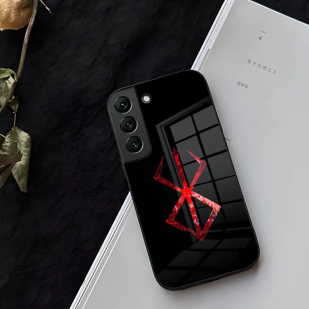 Berserks-S Guts-S Cartoon Phone Case Glass For Samsung S26 S25 S24 S23 Ultra Fe Plus A16 A17 A37 A57 A15 A25 A35 Cover