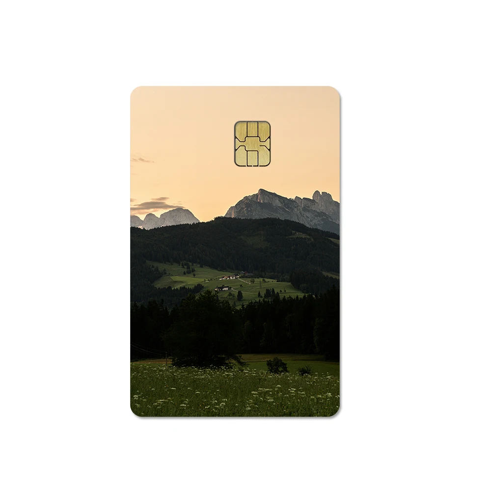 Landscape Design Card Cover Sticker For Chip Cards Creative Nature Scenery Printed Skin Protective Decoration Easy Apply