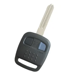 1pcs Car Remote Key Shell Casing 2 Buttons Case Fob for Nissan Bluebird Key Cover with Rubber Pad NSN14 Uncut Blade