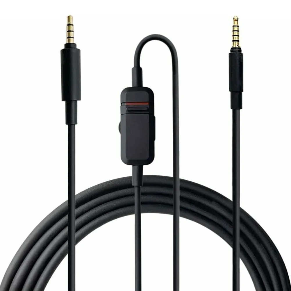 For Beyerdynamic MMX300 II Headphones Accessories Replacement 1.3m / 4.26ft Black Earphone Cable Gaming Audio Line Cable