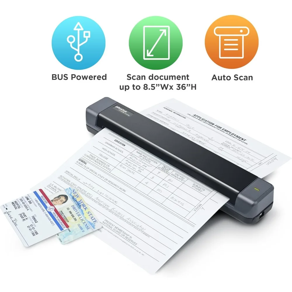 Scanner mobile S410 Plus - Scanner portatile per documenti con fogli - per Windows 7/8/10/11