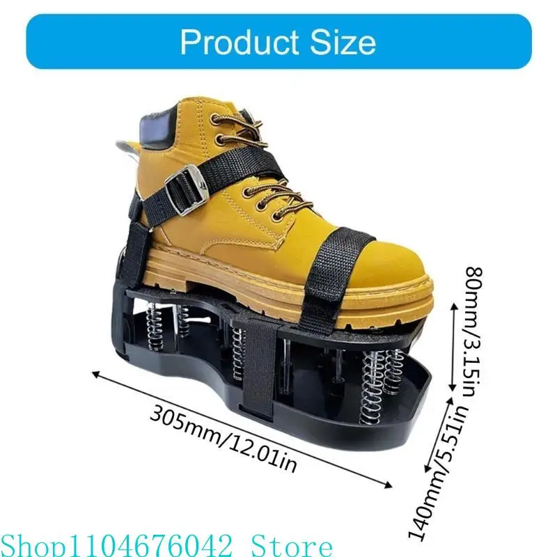 

Epoxy Shoes Fully Assembled Gunite Spikes Shoes for Epoxy Flooring with Short Spikes for Epoxy Floor Coating Accessories