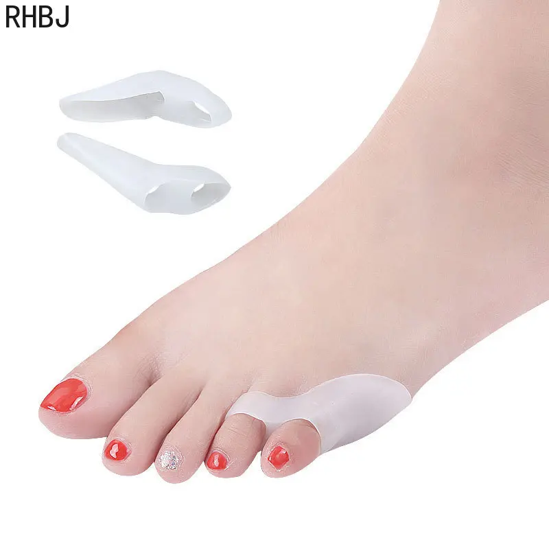 Corrector de pulgar de Gel de silicona para juanete, separador Protector de Hallux Valgus, alisador de dedos, herramienta de cuidado de los pies, 2