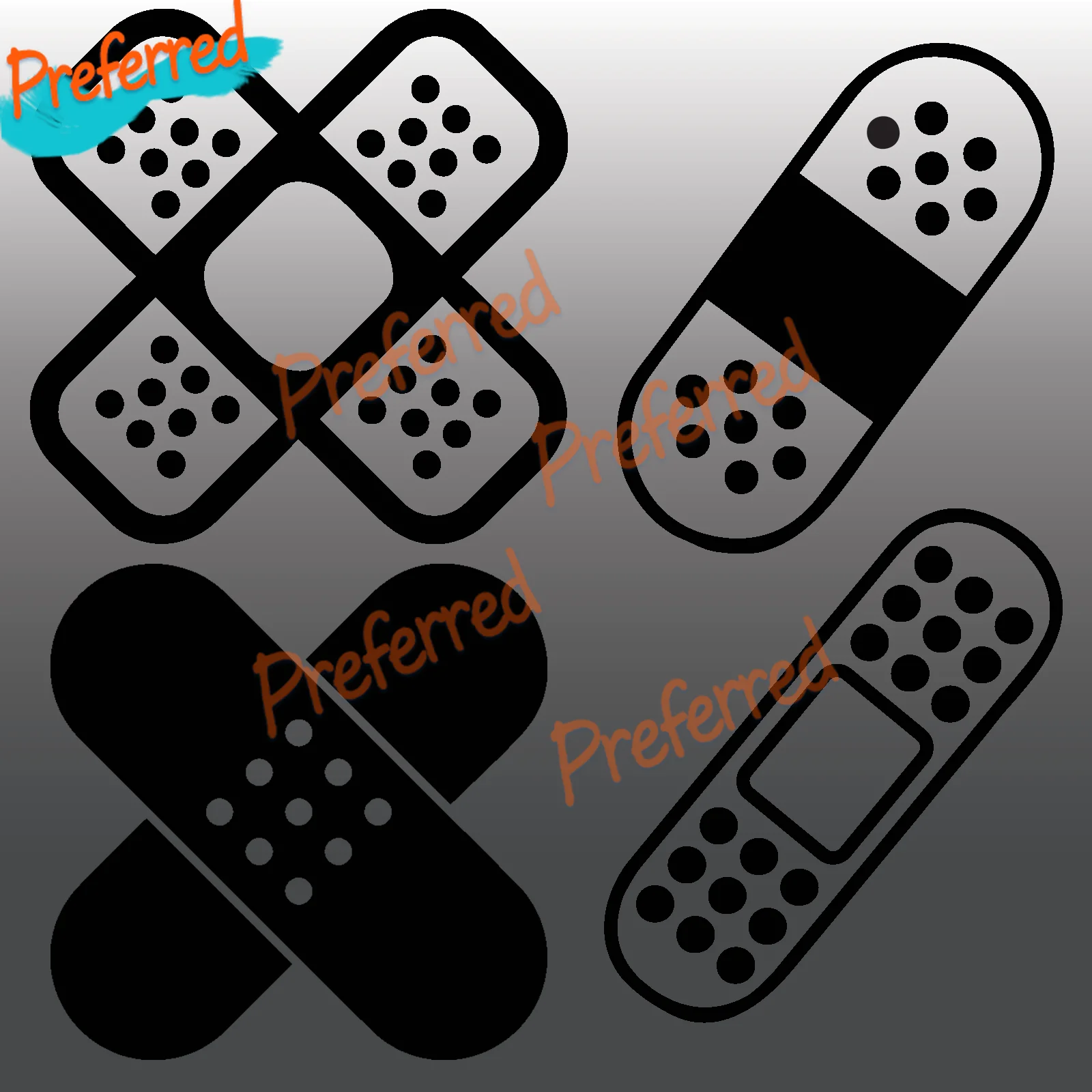 

Funny JDM Bandage Plaster Car Vinyl Decal Sticker Dent Scratch Decal for Your Laptop Motorcycle Helmet Trunk Surf Camper
