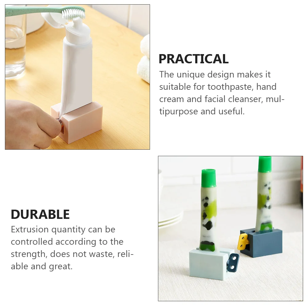 

3Pcs Manual Toothpaste Dispenser Squeezer Compact Design for Bathroom Travel Use Efficient Squeezing Gadget for Long Tube Life