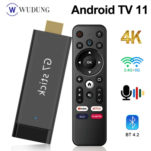 G7 Stick Amlogic S905Y4 Android 11,0 Smart TV Box 2GB16GB 2,4G/5G WiFi Dual BT 5,0 HDR 10 Set Top Box reproductor multimedia