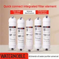 Waternoble 10 Inch Universal Ultrafiltration Kit & Inline Activated Carbon Filter for Home Water Purification Chlorine Removal