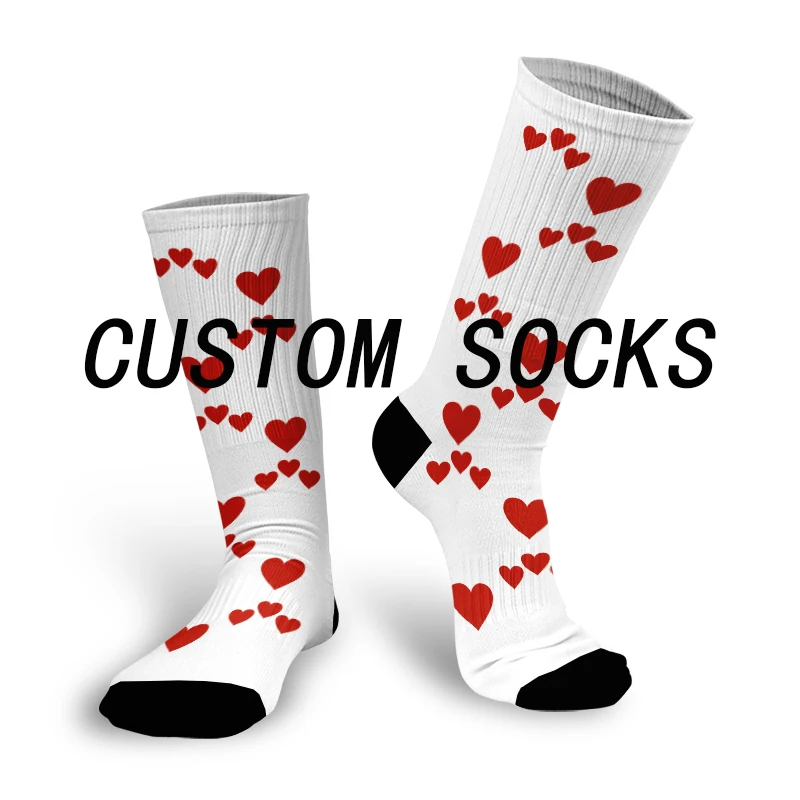 Personal custom avatar printed socks, many love styles, fashionable and interesting DIY design socks for men and women