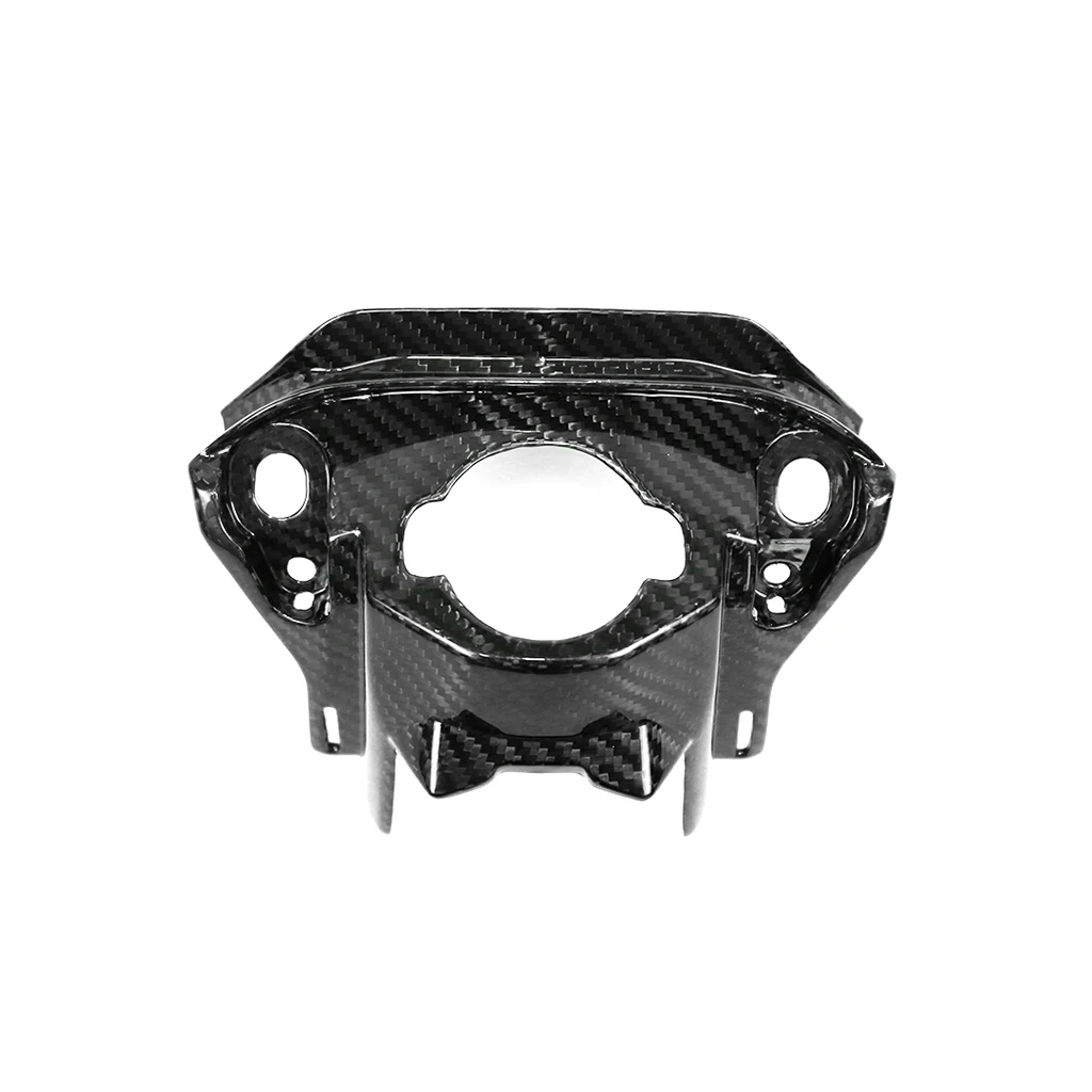 For Honda CB650R CBR650R 2019 Motorcycle Modified Part Carbon Fiber Front Lock Cover Decorative Cover