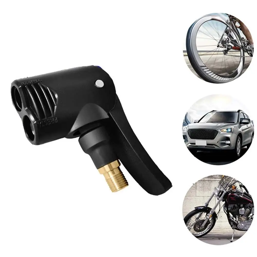 

Portable Brass Auto Parts Tyre Valve Adapter Car Tire Air Chuck Inflatable Pump Valve Connector Tyre Inflator Clip