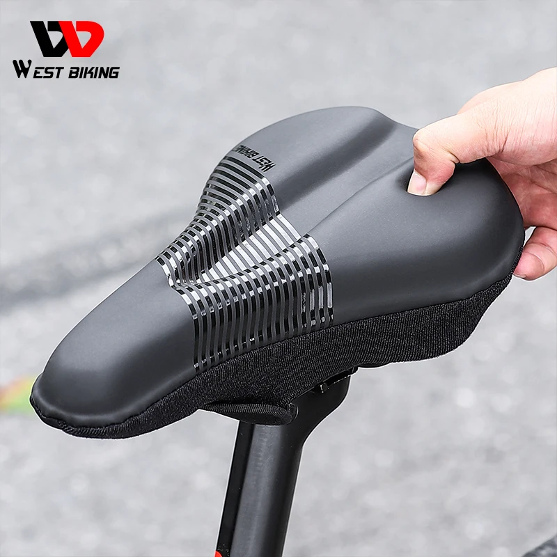 3D Gel Bicycle Saddle Cover Men Women MTB Road Cycle Selle velo route coprisella bici asiento bicicleta Gel Soft Bike Seat Cover