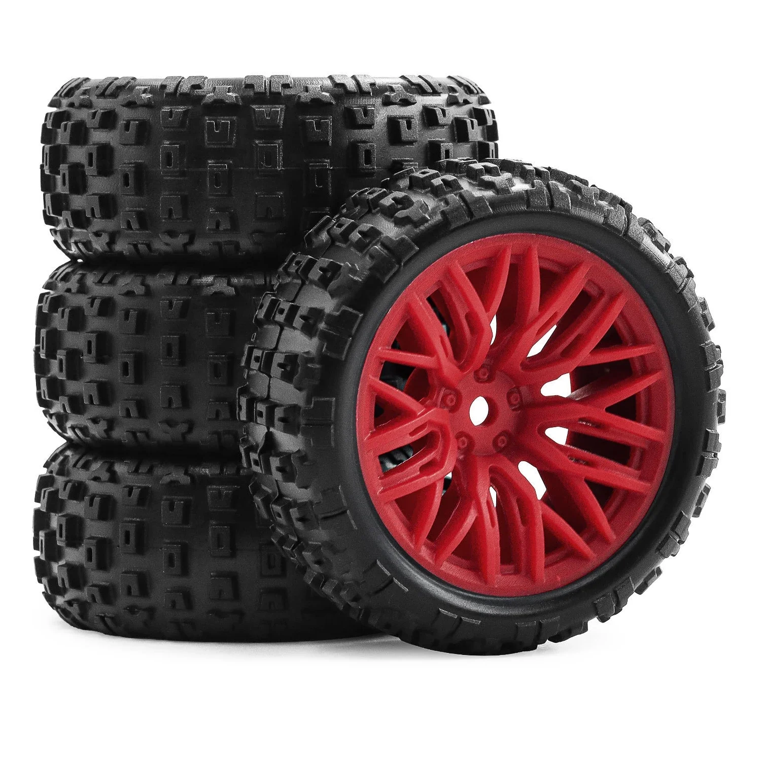 4 pezzi 67mm pneumatici in gomma per Arrma 1/18 2S Typhon Grom RC auto aggiornamento 12mm ruota esagonale parti di pneumatici