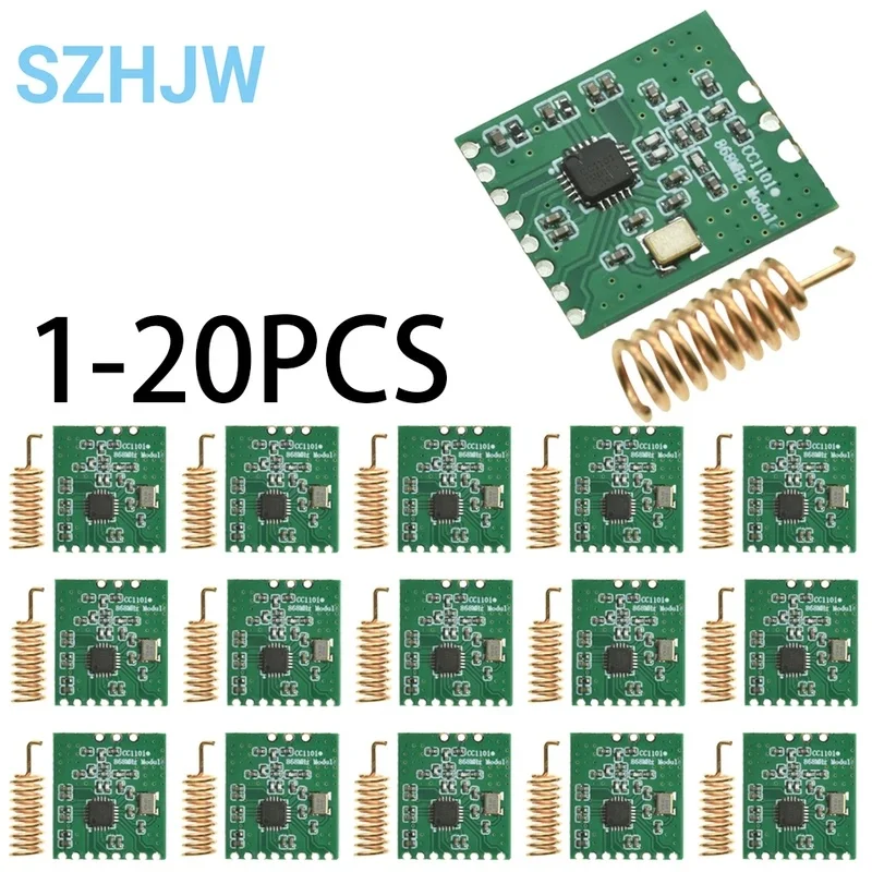 CC1101 Wireless Module Long Distance Transmission Antenna 868MHZ M115 For FSK GFSK ASK OOK MSK 64-byte SPI Interface Low Power