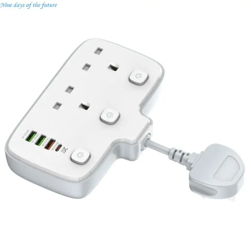 

Fast Charging Power Strips Short Cord with USB Charging and Surges Protections E65A