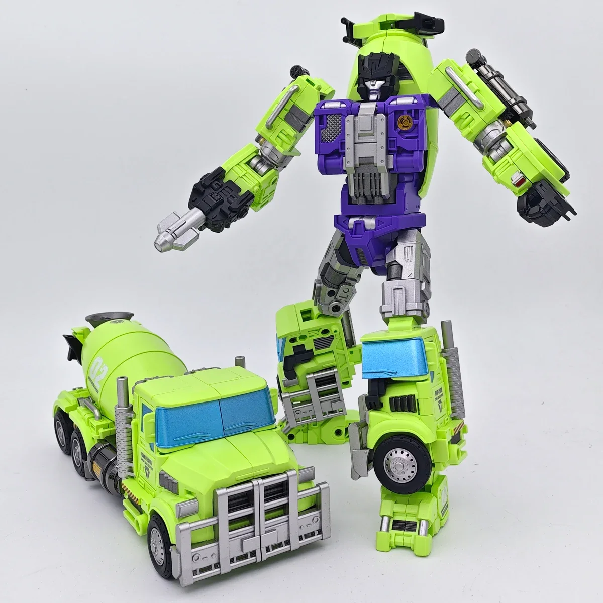 [In stock] Mecha Invasion GLA-01 GLA-02 22cm GIANT LEGION Devastator Transformation Scrapper Mixmaster Action Figure