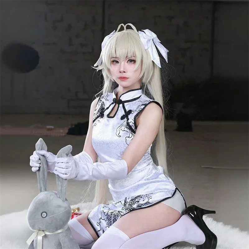 Disfraz de Kasugano Sora, Cheongsam de encaje Yosuga no Sora, vestido Qipao chino, pijamas, ropa, trajes de fiesta de Halloween y Carnaval