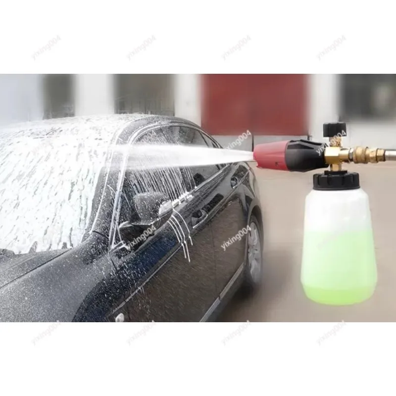 Car Wash PA Foam Pot, High Pressure Snow Foam Lance Bottle Accessory for Pressure Washer Gun