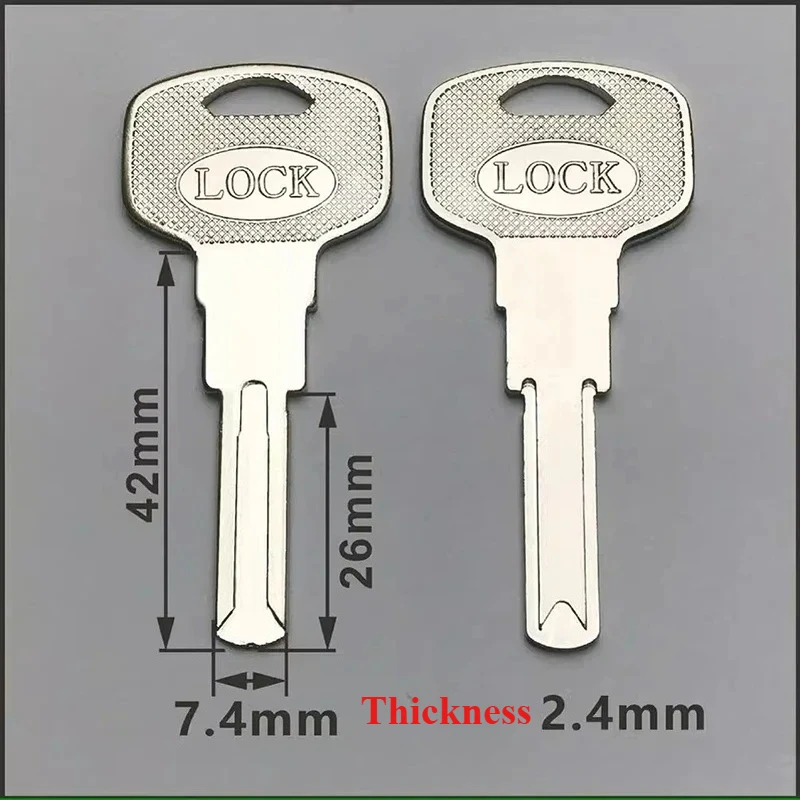指紋認証付きのインテリジェントロック刃電気制御ロックキー錠前屋用品ブランクキーバッチあたり10個