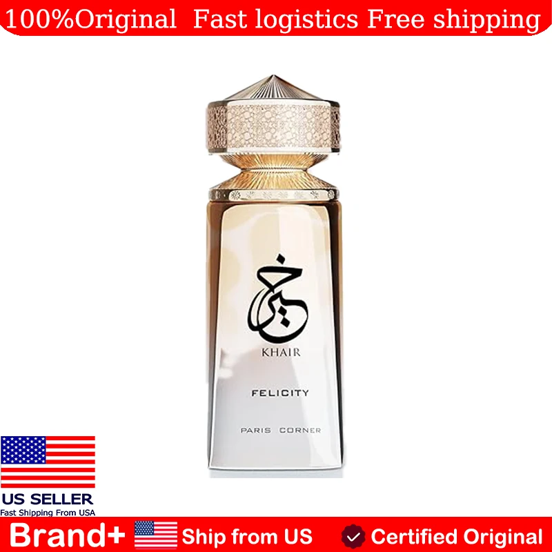 

Paris Corner Khair Felicity Perfume 3.4 Fl Oz Long Lasting Fragrance Arabian Women's Perfume Cologne Persistence Portable