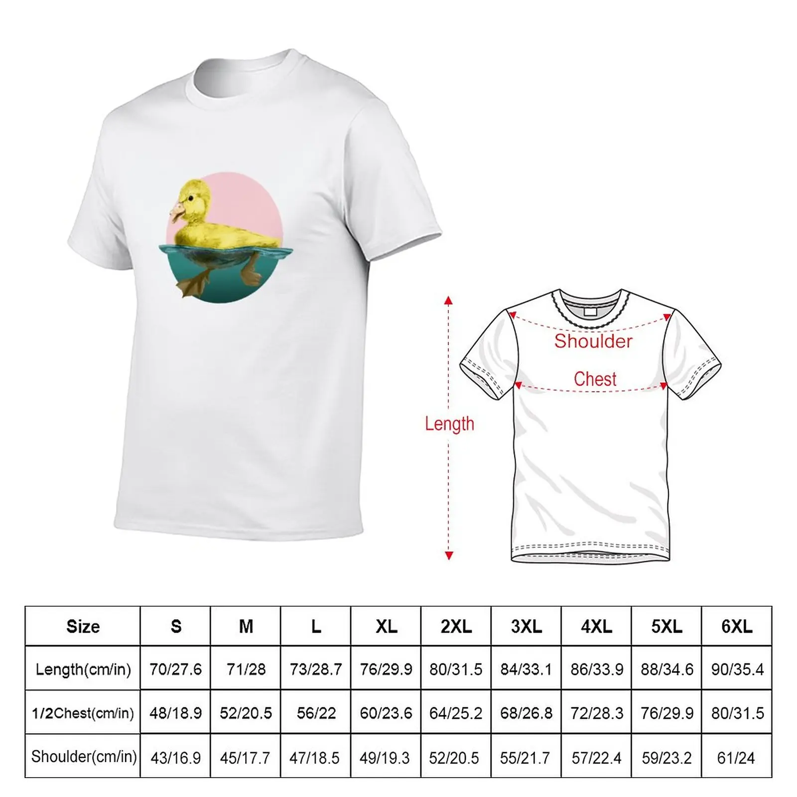 New Cute Duckling T-Shirt summer tops t shirt man Blouse new edition t shirt sweat shirts, men