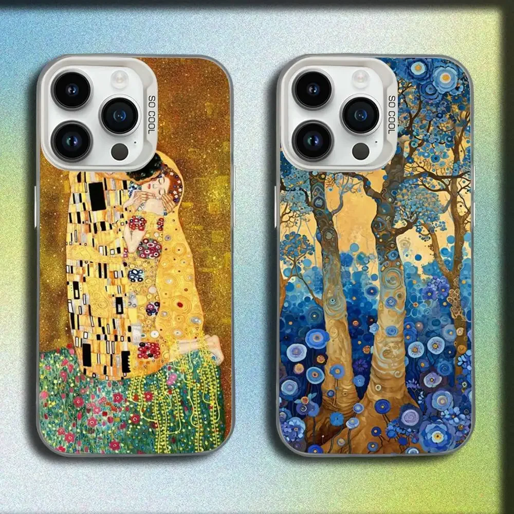 

Gustav A-Art Klimt Phone Case For iPhone 17,16,15,14,13,12,11,Pro,Max,Plus,E,SE4,Air,Mini White IMD Box