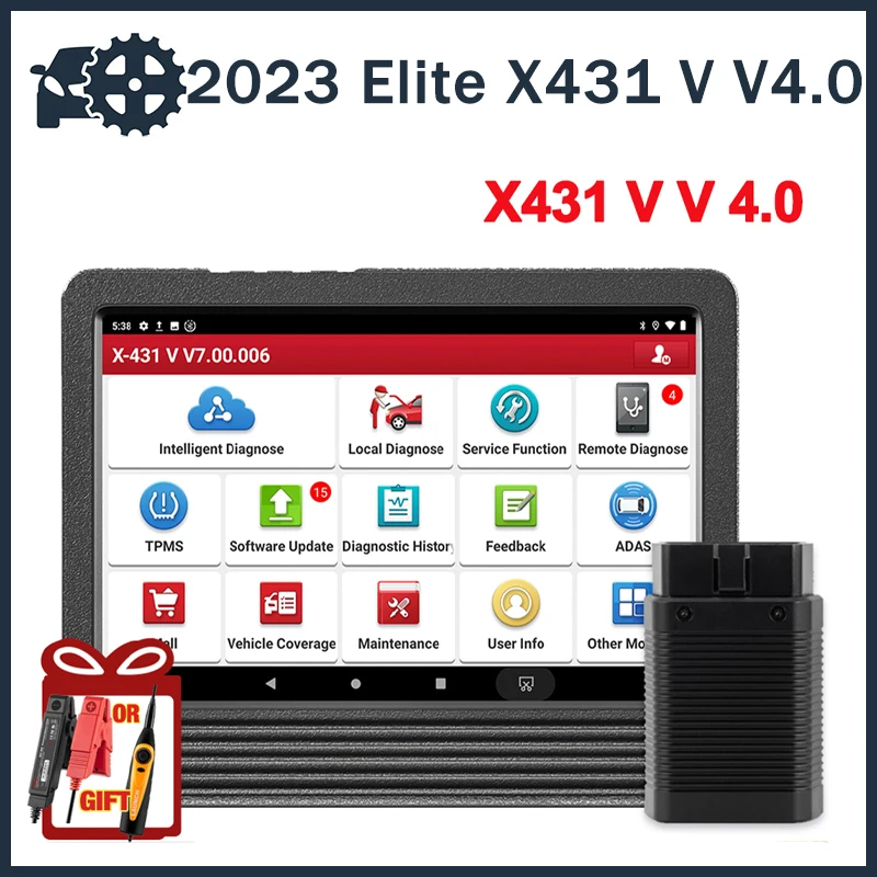 

2023 Elite X431 V V4.0 Car Full System Diagnostic Tools Auto OBD OBD2 Scanner ECU Coding 37+ Reset Active Test Free Shipping