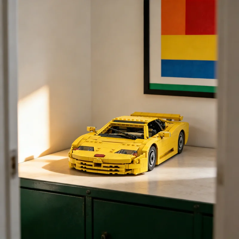 

1307pcs MOC Bugatti EB110 Cars Model Building Blocks Creative DIY Gift Display Decor Assemble Premium Adult Kids Desk Home Toy