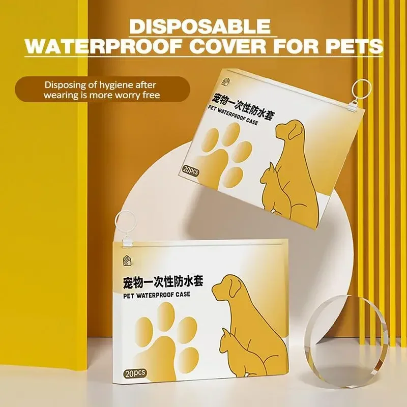 Waterproof Pet Shoes Self-Adhesive Dog Shoes Disposable Shoe Covers Dog Boots Foot Covers Dog Boots Shoes For Hot Pavement