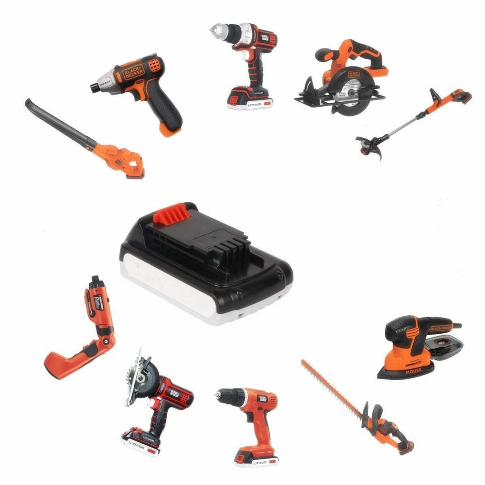 LBXR20, LB20 LBX20 Lithium 20V 3.0AH 18650 Akumulator do elektronarzędzi do akumulatorów Black Decker 20V