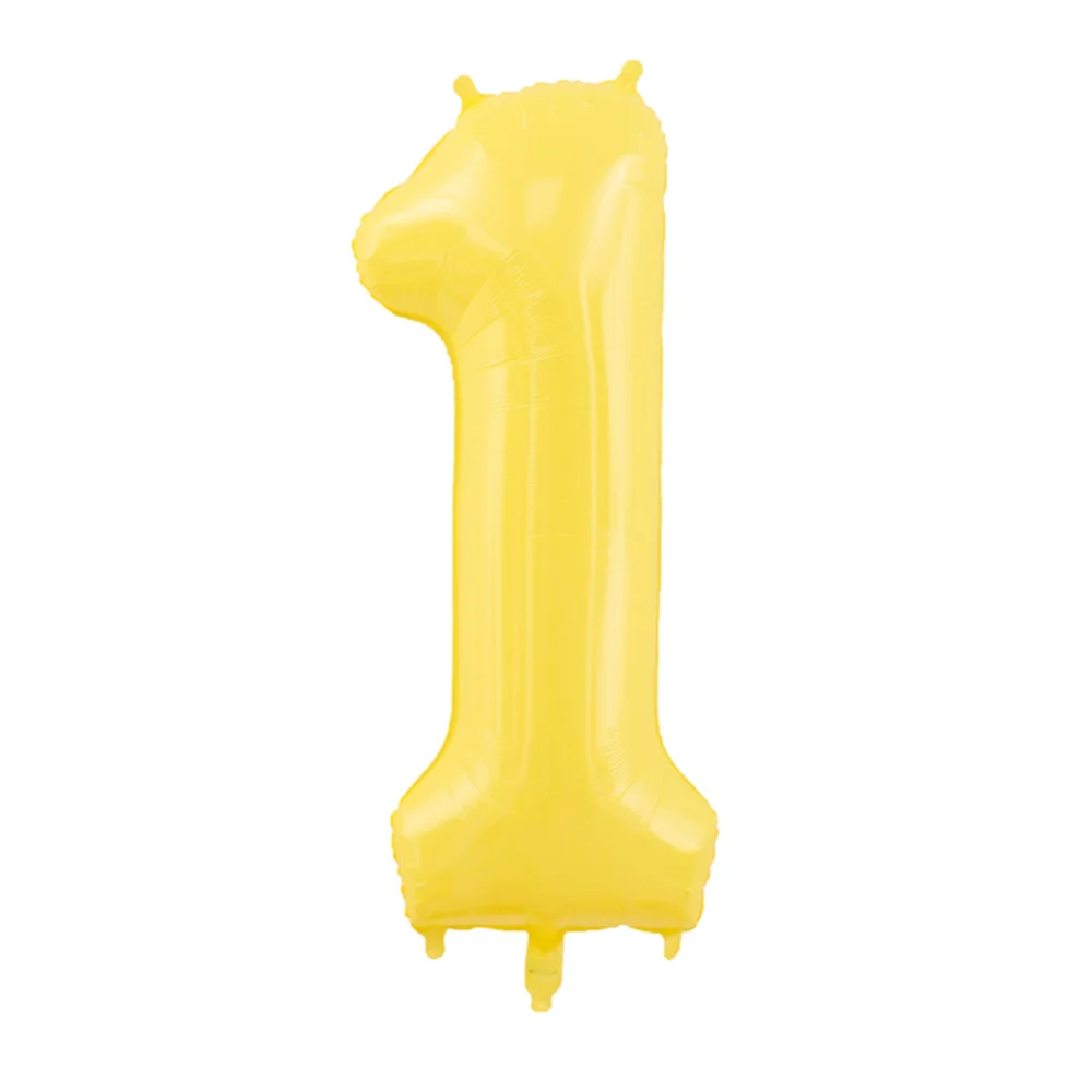 1 pz INS vitalità 40 pollici palloncino digitale giallo pellicola di alluminio palloncino decorazione di compleanno decorazione festa Globos Baby Shower Ballon