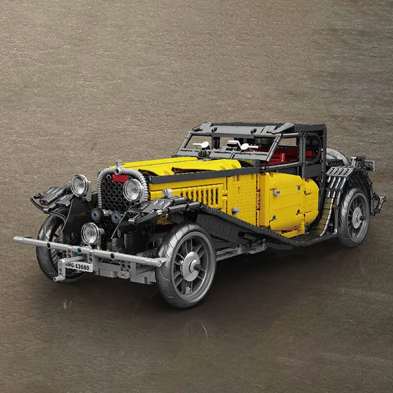 モールドキング ヴィンテージカー T50 モデルビルディングブロック クラシックレトロ切替式ギア車両組み立てコレクタブルトイ 男の子ギフト 3616ピース