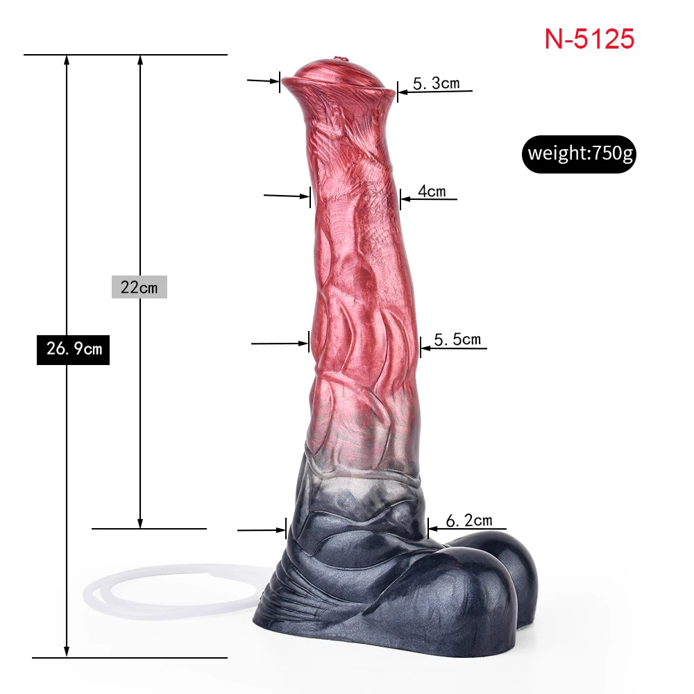 FAAK Silicone Squirting Penis Fantasy Realistic Horse Knot Ejaculation Dildo Large Anal Plug Sex Toys For Women Men Anal Plug