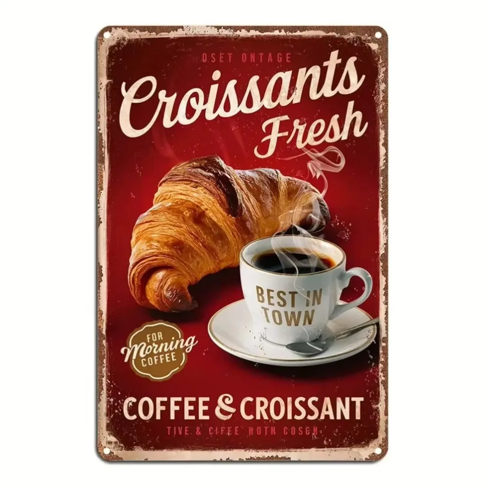 لافتة قصدير معدنية من متجر الآيس كريم العتيق - لوحة فنية جدارية من الألومنيوم ثنائية الأبعاد (طباعة عالية الدقة) |   قطعة واحدة مقاومة للماء للاستخدام الداخلي/الخارجي