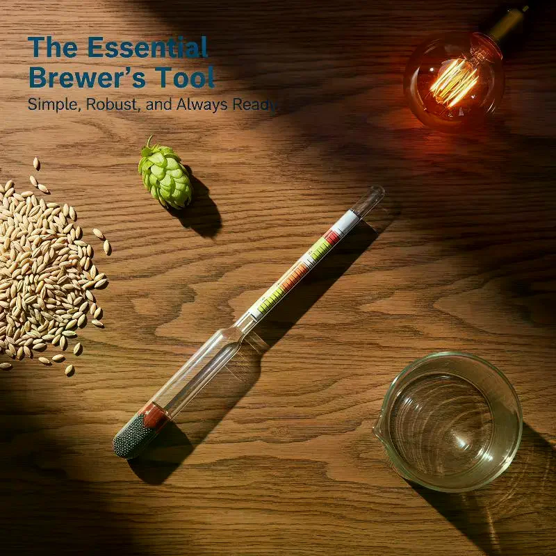 3 Scale Hydrometer For Wine Beer Cider Alcohol Testing: 1Pcs Fitting With Home Brew
