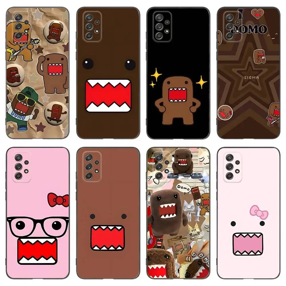 

Cute Domo-kun Phone Case For Samsung Galaxy A 91,80,73,72,53,52,51,22,5G,Plus,J,Note Soft Black Cover