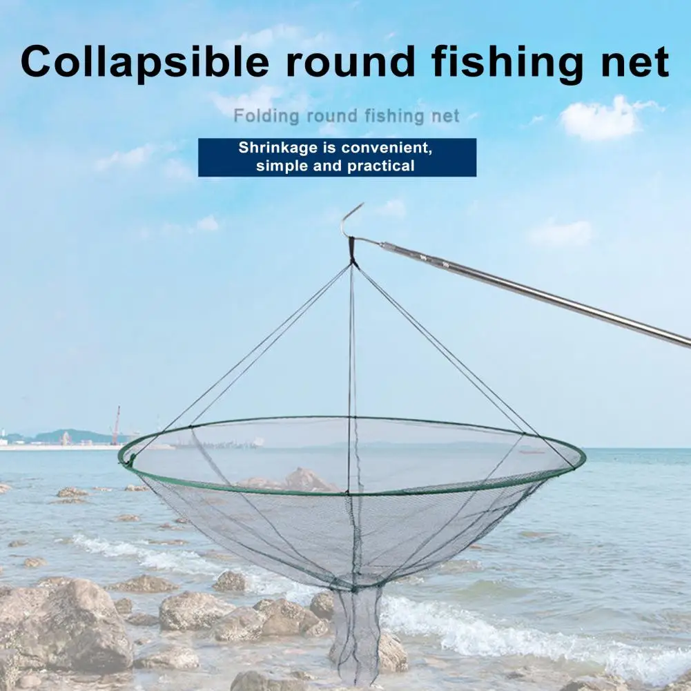 Filet de pêche pliable portable, appâts à crevettes, crabe, ShriAJNet, drop Landing, Catch Jos, Ports, Étang, Accessoires de pêche