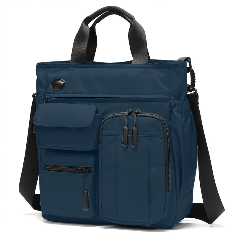 New Business Men Shoulder Bag Multilayer Multifunctional Tablet and Document Handbag Diagonal Cross bag Leisure Briefcase