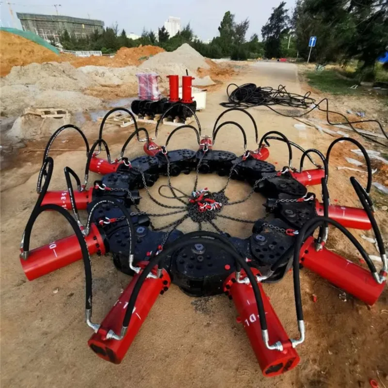 Pile Breaking Machine Hydraulic Pile Breaker With Engine For 8 Module Breaking 600-800mm Pile High Efficiency