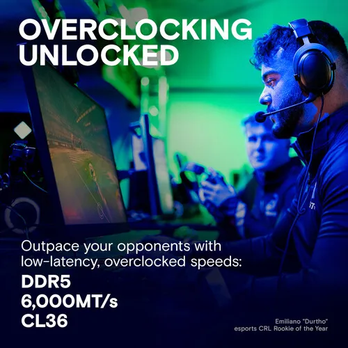 32GB DDR5 6000MHz RAM 키트, 16GB 데스크탑 게이밍 메모리, AMD EXPO C36/C48 저지연 오버클럭킹 썸네일 5