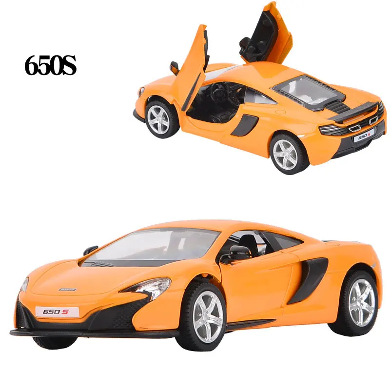 1/36 McLaren 650s Model Samochodu Sportowego z Odlewu Stopu, Metalowy Model Pojazdu z Funkcją Pull Back, Zabawka dla Dzieci