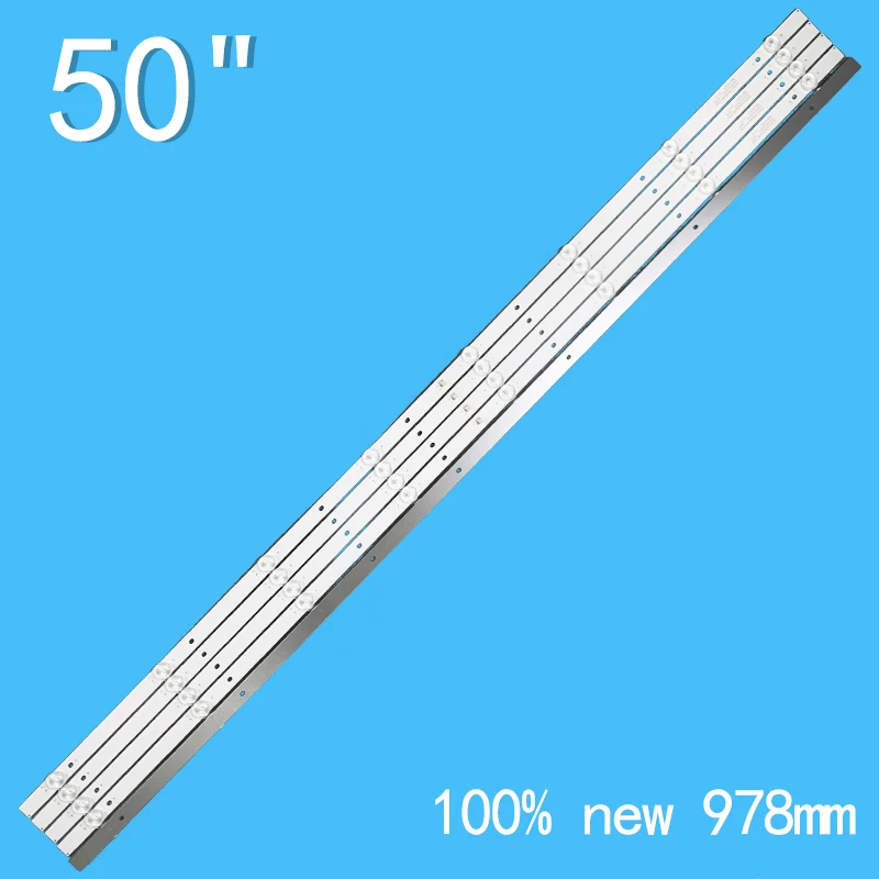 3V 8-light 978mm NEW LED Backlight strip for Onn ONC50UB18C05 Sceptre X505BV-FSR ZX50ZC332M08A0V0-K600 ZX50ZC332M08A1V0-K600