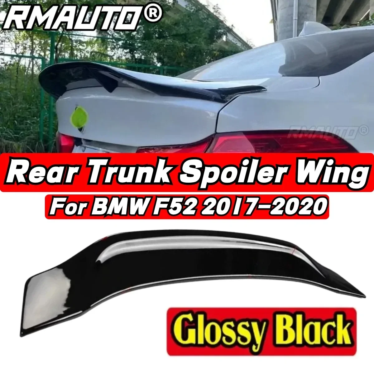 For 2017-2023 Bmw 1 Series F52 Rear Spoiler Wing Body Kit Car Rear Trunk Spoiler Car Accessories Rear Trunk Wing Exterior Part