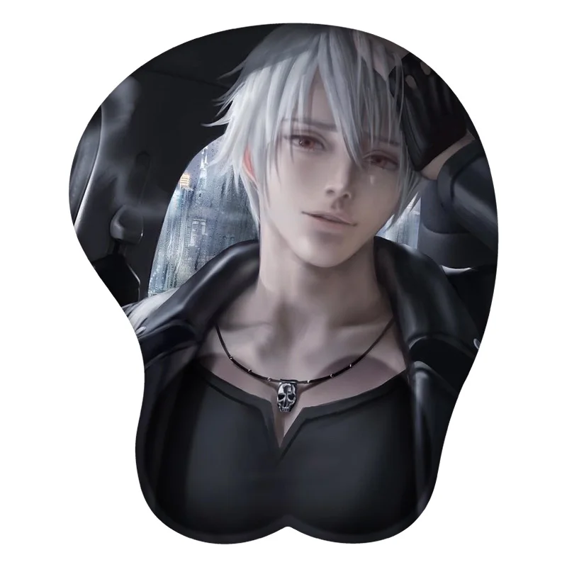 Zen Mystic Messenger 3D Mouse Pad Anime Mousepad Wrist Rest Silicone Sexy Creative Gaming Mat Gift