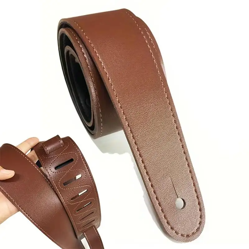 Double Sided PU Leather Guitar Strap Adjustable Shoulder Belt For Guitar Decor