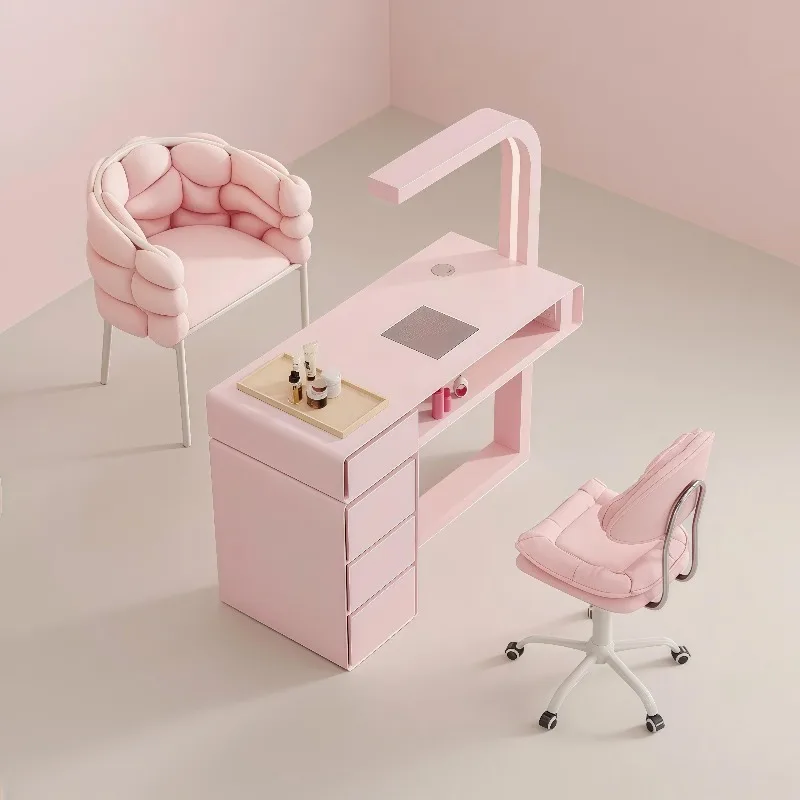 Modern Double Tables Nail Salon Furniture Nail Art Beauty Salon Supplies Desk Manicure Table