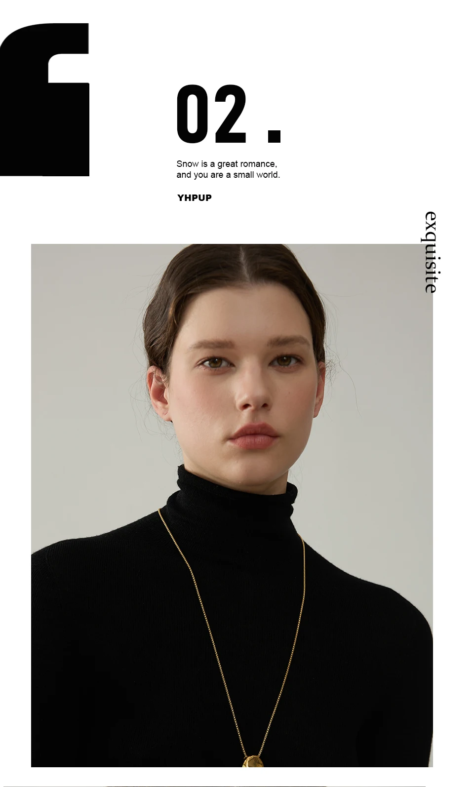 Yhpup 70 cm minimalistische lange Unisex-Pullover-Kette, Schmuck, 316l-Edelstahl, ovaler Anhänger, Halskette für Männer und Frauen, wasserdicht – Detail 5