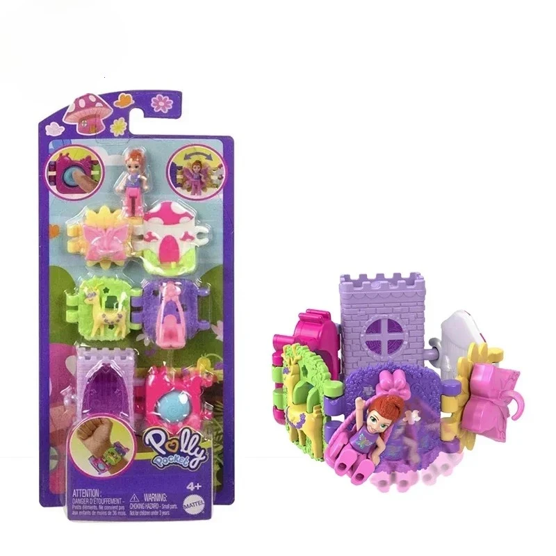 الأصلي Mattel بولي جيب الدمى سوار المحيط العالم مع اكسسوارات الديكور لعب للبنات جمع الاطفال هدية عيد