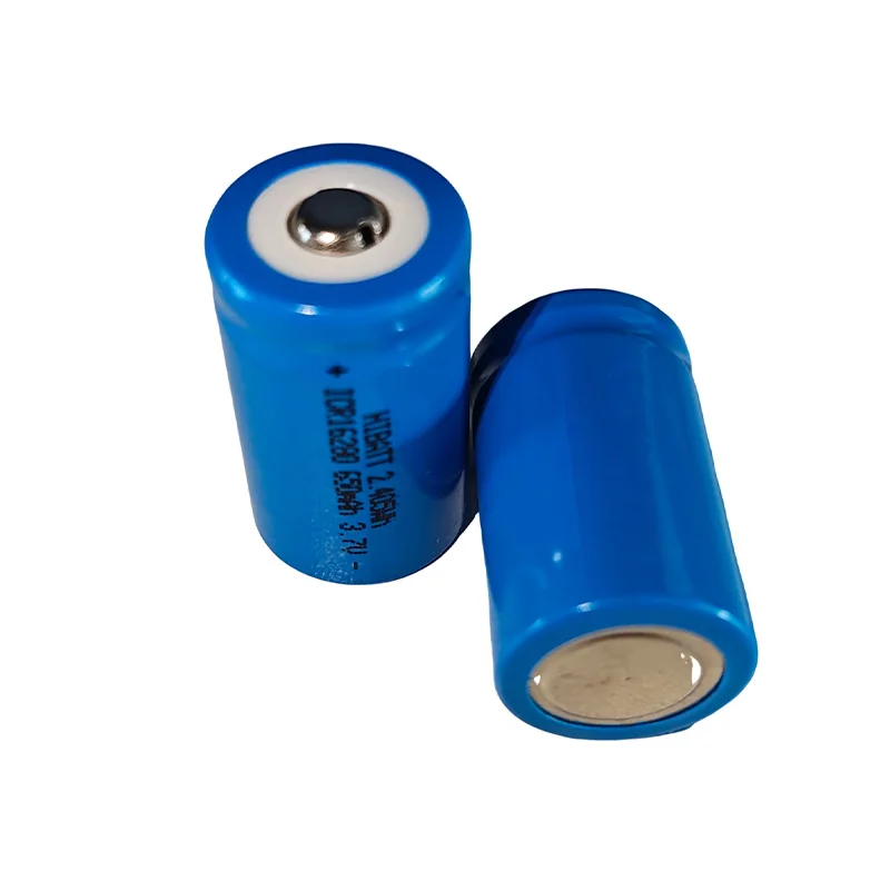 ICR16280 3,7 V 600 mAh wiederaufladbarer Li-Ion 16280 TiP-Akku für Laserstift, LED-Taschenlampe mit Knopf oben